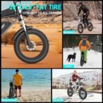 Electric Bike for Adults Q20, 2000/1500W, 37/30MPH,52V 40AH,48V/20AH E-Bike,30-180 Miles Electric Motorcycle, 20" Fat Tire Dirt Bike, UL2849 All Terrain for Mountains, Snow, Sand, Road. - Image 6