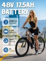 E·Bycco 29'' 1000W Motor Electric Bike for Adults 32MPH with 48V 17.5AH Battery Up to 65 Miles 21 Speed Mountain Ebike, Pedal Assist Throttle Class 3 Electric Bicycle for Commuter E Bike. - Image 3