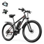 Electric Bike for Adults, 29" Ebike with Peak 1000W Brushless Motor, 34MPH 17.5Ah 840Wh Electric Mountain Bike, 70 Miles Electric Bicycle for Commuter, Lockable Front Fork Suspension, 21-Speed Gears.