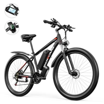 Electric Bike for Adults, 29" Ebike with Peak 1000W Brushless Motor, 34MPH 17.5Ah 840Wh Electric Mountain Bike, 70 Miles Electric Bicycle for Commuter, Lockable Front Fork Suspension, 21-Speed Gears