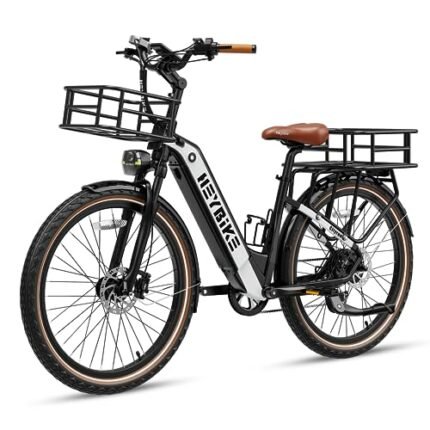 Heybike Cityrun Electric Bike, 1000W Motor Peak City Cruiser Ebike, 48V 15Ah(720Wh) Battery, 60 Miles, Step-Thru Electric Bicycle with APP Control, 3H Fast Charging, Commuter Electric Bike for Adults.