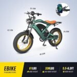 Electric Bike with 1200W Brushless Motor,32 MPH,20Ah Removable Battery,30 Miles Range,7 Speed,GPS Tracker with APP Control,20" Fat Tire,Ebike for Adults,ST202. - Image 5