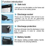XP-POWER(1-7 Days Delivery Ebike Battery 52V 48V 36V Rear Rack Battery Electric Bike Lithium Ion Battery Pack for 1800W 1500W 1200W 1000W 750W 500W 350W Bafang Voilamart Electric Bicycle Motor. - Image 3