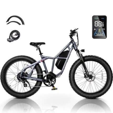 Fucare Taurus 1200W Peak Electric Bike for Adults 48V 25AH Battery Mountain EBike, Up to 32MPH & 100 Miles, 26''×4.0'' Fat Tire Electric Bicycle, 4.5A Fast Charger, Shimano 8 Speed, Hydraulic Brake.
