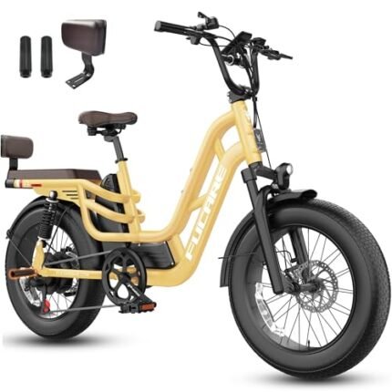 Fucare Libra 1200W Peak Electric Bike for Adults 32MPH 48V 20Ah (Rated 19.2AH) LG Battery EBike, Full Suspension 20"×4.0" Fat Tire 750w Electric Bicycles.