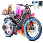 Romeo Pro II/Romeo Pro(2024 Newest)3000W/1200W Electirc Bike for Adults 52/48V 60Ah 120+ Miles Long Range Electric Bike, 26"*4.0 Fat Tire Electric Mountain Bike Full Suspension Electric Bicycle.