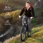 Wooken Electric Bike for Adults with Peak 750W Motor, 27.5'' Ebike with 48V 499WH Removable Battery, Up to 55Miles Electric Mountain Bike, 21.6MPH Adults Electric Bicycle with LCD Display, 21 Speed. - Image 5
