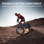 E300 Ebikes for Adults, 750W Electric Bike 30 Mph 48V 643Wh Removable Battery 50 Miles Max Range 20" x 4" Fat Tire Mountain Foldable Electric Bike for Snow Beach Commuting with 7 Speed. - Image 5
