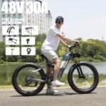 Electric Bike for Adults 48V 30AH/20Ah Battery,1000W Adult Electric Bicycles,26" Fat Tire Full Suspension,30MPH Mountain E Bike,Adjustable Stem,Hydraulic Disc Brakes,Full Suspensio. - Image 2