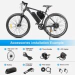 YOSE Power 26 inch e-bike conversion kit 48V500W rear motor with 48V13Ah lithium battery and rear wheel 6S/7S/8S/9S Cassette /Screwed pinion, integrated controller, LED display, pedal sensor electric bike hub motor. - Image 4