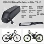 PHILODO Ebike Removable Battery, 48V 17.5Ah Bike Battery for H7 & P7. - Image 3