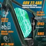 Electric Bike for Adults, Nexusrider Su7 2000W Dual Motor Electric Bicycle, 7 Speed 35MPH MTB, 48V 22.4AH 26 in Fat Tire Ebike with Full Suspension, 90 Miles Single & Dual Drive Switching. - Image 2