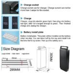 XP-POWER(1-7 Days Delivery Ebike Battery 52V 48V 36V Rear Rack Battery Electric Bike Lithium Ion Battery Pack for 1800W 1500W 1200W 1000W 750W 500W 350W Bafang Voilamart Electric Bicycle Motor. - Image 4