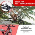 Ebikes Electric Bike for Adults,12.5Ah/18.2Ah Battery 40-90Km Range,1000W/1200W Motor Hidoes E Bike for Adults Electric Mountain Bike for Mens,20"/26" Fat Tire Electric Bike 7-Speed. - Image 5