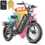 Juliet III/Juliet II/Juliet Dual Motor Electric Bike for Adults 2000W/1700W/1200W Peak 55/54/50 Km/h Ebike 52V/48V 60Ah 100-200Miles Long Range 20" Fat Tires Full Suspension E-bike UL2849 Certified.