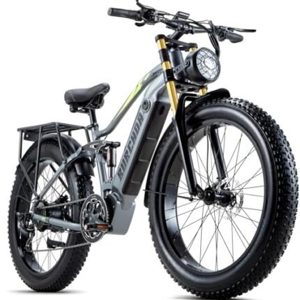 Fat-Tire 2000W Dual-Motor Electric-Bike for Adults-Women-Men - 48V 30AH 30MPH Full Suspension Electric Bicycle 120Miles Long Range e-Bike.