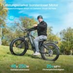 HAOQI Eagle Electric Bike for Adults, Fat Tire Ebike with 750W Motor 48V 20Ah Removable LG Battery, 26x4.0 Mountain E Bike to 28MPH with 7-Speed. - Image 2