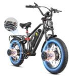 (2024 Newest) Eahora Terra Ⅱ Peak 2000W Dual Motor Electric Bike for Adults 48V 20A 30-33MPH 80-120Miles Long Range Adult EBike Dual Hydraulic Brakes Full Suspension Electric Bicycle.