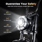 CycRun Electric Bike for Adults 750W Motor with 374.4WH Battery, 20MPH 55Miles Moped Style Ebike for Adults, 20" Fat Tire Commuting Off Road Mountain Ebike with Hydraulic Suspension, UL2849. - Image 5