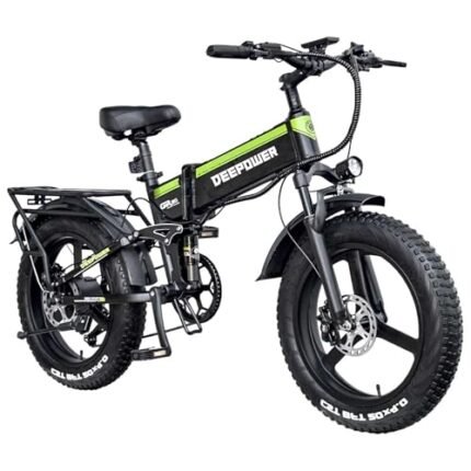H20Pro Electric Bike for Adult,2000W Motor Foldable Electric Bicycle,20"/26" Fat Tire Ebike,52V 25AH Removable Battery,Max Speed 35MPH,7-Speed Gears,Dual Shock Absorbers Mountain Ebikes.