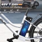 VARUN Electric Bike for Adults - 500W Electric Bicycle Up to 40 Miles, Removable Battery, 7-Speed, and Shock Absorber, Stylish 26" Ebike Suitable for Commuting. - Image 4
