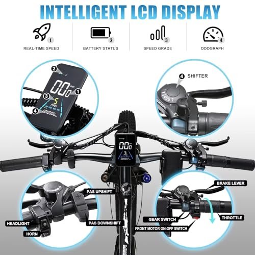 Version 1.0.0 Folding Electric Bicycle for Adults, 20'' Fat Tire Ebike with 23AH Removable Battery, 2000W 32MPH Commuting Bike. - Image 3