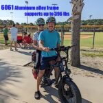 2000W Dual Motor Electric Bike for 2 Adults, 2 Person AWD Ebike, 30 MPH 48V 18AH Fat Tire Mountain E Bikes, Two People E Bike for Hunting, 20'' Adult Electric Bicycles for Men & Women. - Image 2