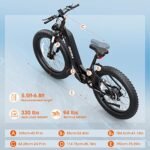 UDON BEEMONE Electric Bike for Adults, 1000w Brushless Motor Ebike, 26" x 4.0 Fat Tire, Electric Bikes with 48V/20Ah Removable Battery, 30-80Miles, 28MPH Peak 7 Speed. - Image 4