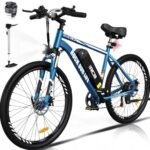 RCB E Bike Adults RK15, 26-inch Electric Bike with 12Ah Lithium Battery up to 90KM Long Range (Environmental Impact), 500W Motor, 7-Speed Electric Bikes Shock Absorbing Front Suspension.