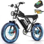 Electric Bike for Adult, 1000/1500W Motor 20 inch Fat Tire Ebike,Up to 30/33MPH & 50-70Miles,15/20AH Removable Battery, 7 Speed Gear Hydraulic Brakes Electric Motorcycle Bicycle.