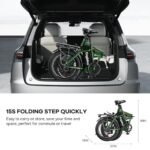 Foldable Electric Bike for Adults, 30+MPH, 48V 20Ah Removable Battery up to 80Miles, 20" Fat Tire Peak 1000W Motor Dirt Ebike Adult Electric Bicycle for City Commute Beach Mountain Adventurous E Bike. - Image 5