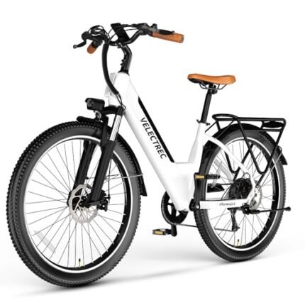 Cityrang 2.0 Electric Bike for Adults with 1000W Peak Motor, 15AH Removable Battery and up to 70Miles 25MPH,UL Certified 26" Electric Commuter Bike with 7-Speed and Adjust Front Suspension.