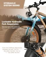 2000W Dual Motors Ebike 48V 20Ah Removable Battery 35MPH Electric Bicycle 26"*4.0 Fat Tire Shim 21-Speed Hydraulic Disc Brake80 Miles Max Range Electric Bike Lockbale Suspension. - Image 4