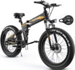 TotGuard Electric Bike, 26" x 4.0 Fat Tire Ebike with 500W Brushless Motor (Peak 750W), 48V 10Ah Foldable Electric Bicycles, 21.6MPH Electric Mountain Bike, Dual Shock Absorbers, 21 Speed.