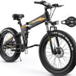TotGuard Electric Bike, 26" x 4.0 Fat Tire Ebike with 500W Brushless Motor (Peak 750W), 48V 10Ah Foldable Electric Bicycles, 21.6MPH Electric Mountain Bike, Dual Shock Absorbers, 21 Speed.