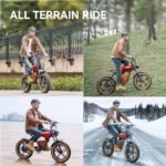 LET IT GO B10 Electric Bike for Adults, 20" Electric Mountain Bike, Off Road All Terrains E Bike, Electirc Bicyle 1000W 48V 13AH, 37 MPH & 35Miles. - Image 7