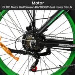 LUNYEE 2000W Electric Bike with 20Ah Removable Battery 26"×4“Fat Tire Ebike for Adults 35MPH 80/100Miles Electric Bicycles with Shi-Mano 21 Speed Lockable Front Sespension Hydraulic. - Image 6