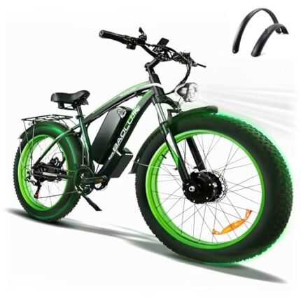 Electric Bike for Adult 2000W Ebike 48V20AHRemovable Battery 26"X4"Fat Tire 35MPH&80Miles Shi-mano 21 Speed Mountain Electric Bicycle with Dual Hydraulic Disc Brakes.