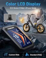 Corgi Electric Bike for Adults 960W, 48V 20Ah Battery Ebike, New Longitudinal Suspension Ebike, 20'' Fat Tire Full Suspension Mountain Ebike, 28MPH & 80Miles Range, LCD Display, 7 Speed. - Image 5