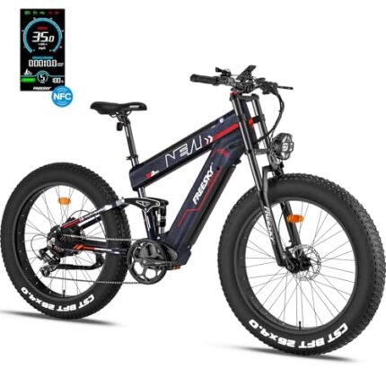 FREESKY 2024 Upgraded Dual Battery 48V 35AH 2000W Motor 80-155 Miles Long Range Electric Bike for Adults 38MPH+ 26" Fat Tire Full Suspension EBike with Dual Hydraulic Brakes.