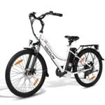 VARUN Electric Bike for Adults - 500W Electric Bicycle Up to 40 Miles, Removable Battery, 7-Speed, and Shock Absorber, Stylish 26" Ebike Suitable for Commuting.