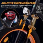 ECOTRIC Coolboy Electric Bike 26" Fat Tire 750W Electric Mountain Bike 48V 12.5AH Removable Large Battery Adult Electric Bicycles Beach Snow Mountain Bike Dual Shock Absorber & Shimano 7-Speed. - Image 4