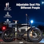 Electric Bike for Adults - 1300W 20" Fat Tires EBike, 960Wh Removable Battery Bicycle, with Dual Suspension & Hydraulic Brakes Motorcycle, 7-Speed, 32MPH, Pioneer. - Image 6