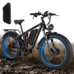 PHNHOLUN-Seeker24 Dual-Motor-Ebike 38MPH-52V-50AH/25AH 24" Fat Tire Men Electric Motorcycle for Women Adults Teens Electric Mountain Bike for Beach Snow - US Warehouse.