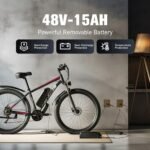 Electric Bike for Adults with 1000W Peak Motor 27.5" Electric Bicycles 48V15AH Removable Battery Ebike,32MPH Mountain Bike 21 Speed Ebikes,Front Suspension Electric Bikes. - Image 5
