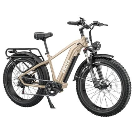 ESKUTE E Bikes for Adults Electric 750W (1500W Peak) Power, Spark X Electric Bicycles 48V 20AH Battery 26 Fat Tire Electric Bike 28Mph 70 Miles Range 7 Speed Hydraulic Disc Brakes.