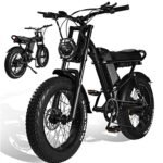 Electric Bike 000w Electric Bicycle 20 * 4.0 inch Fat Tire Ebike, Ebike for Adults Electric Bike 20MPH Adult Electric Bicycle Lockable Suspension Fork, Beach Snow E-Bike 7 Speed.