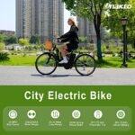 NAKTO Electric Bike for Adults 26" 250/350W Electric Bicycle for Man and Women with High Speed Brushless Gear Motor 6-Speed Gear Speed E-bike with Removable Waterproof 36V10A/12A Battery. - Image 3