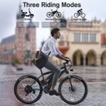 TotGuard Electric Bike, 27.5" Electric Bike for Adults 500W Ebike 21.6MPH Adult Electric Bicycles Electric Mountain Bike,48V 499WH Removable Lithium Battery,21-Speed Gears,Lockable Suspension Fork. - Image 5