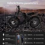 Electric Bike 000w Electric Bicycle 20 * 4.0 inch Fat Tire Ebike, Ebike for Adults Electric Bike 20MPH Adult Electric Bicycle Lockable Suspension Fork, Beach Snow E-Bike 7 Speed. - Image 7